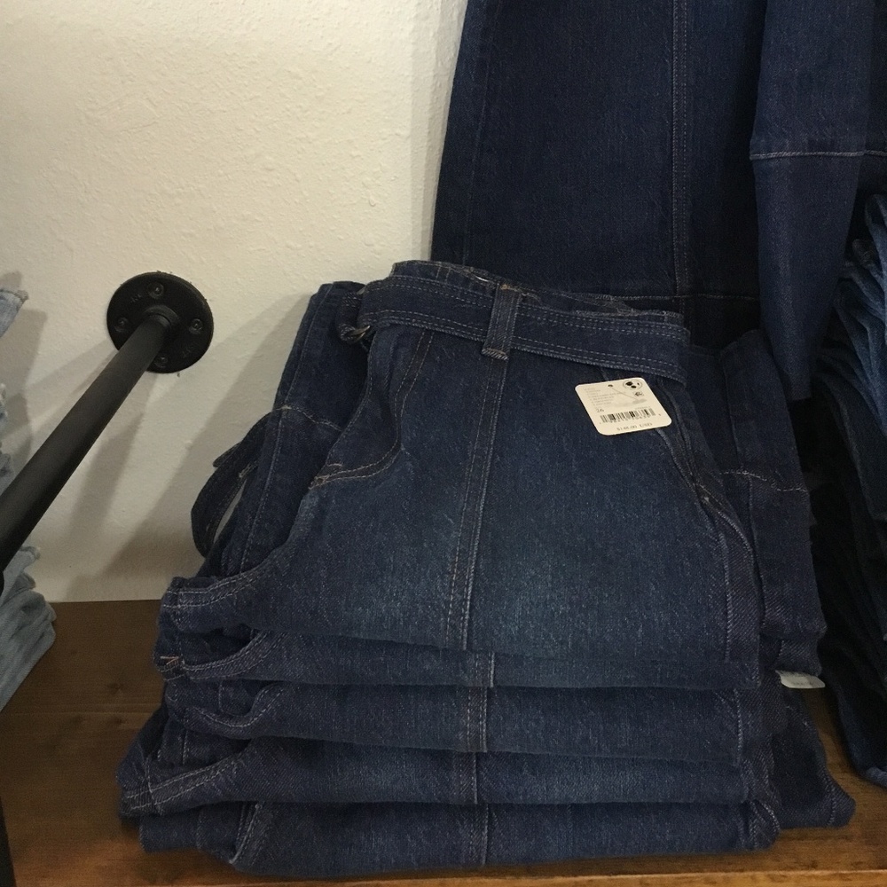 Free People Blue Flare & Wide Leg Jeans - Picture 7 of 9